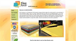 Desktop Screenshot of kleenboards.com